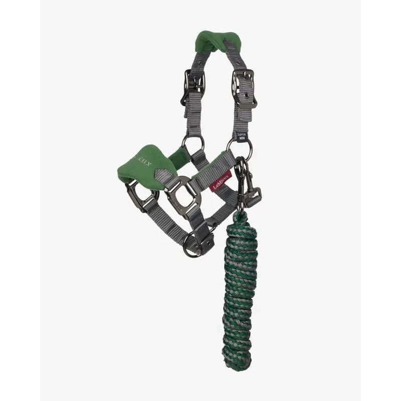 Le Mieux Mini Vogue Headcollar & Leadrope Hunter Green