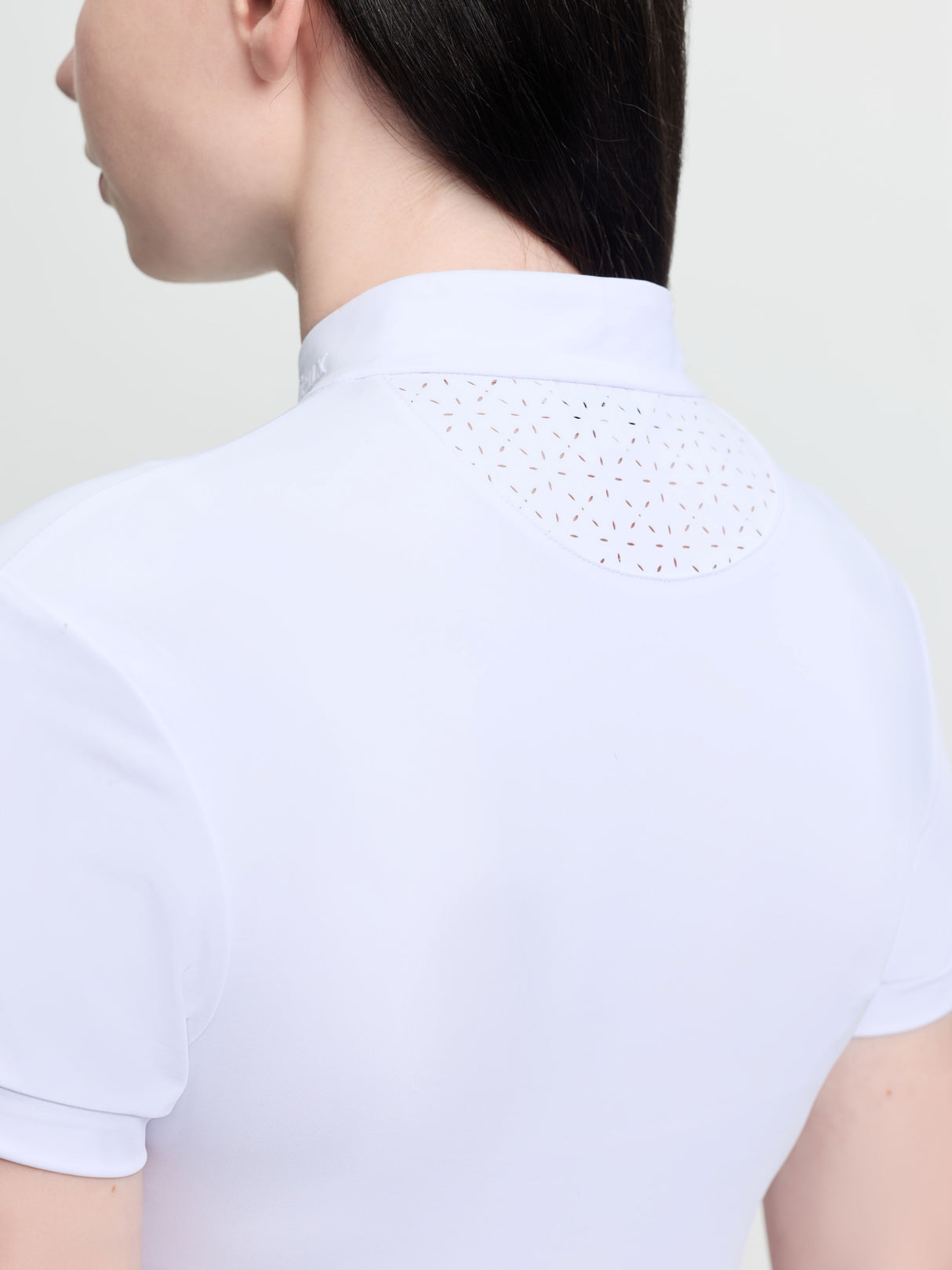 Le Mieux Young Rider Brilliance Livvy Short Sleeve Show Shirt White