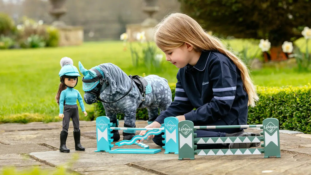 Le Mieux Toy Pony Jump Set Azure / Sage / White