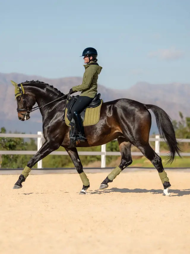 Le Mieux Suede Dressage Square Gooseberry L