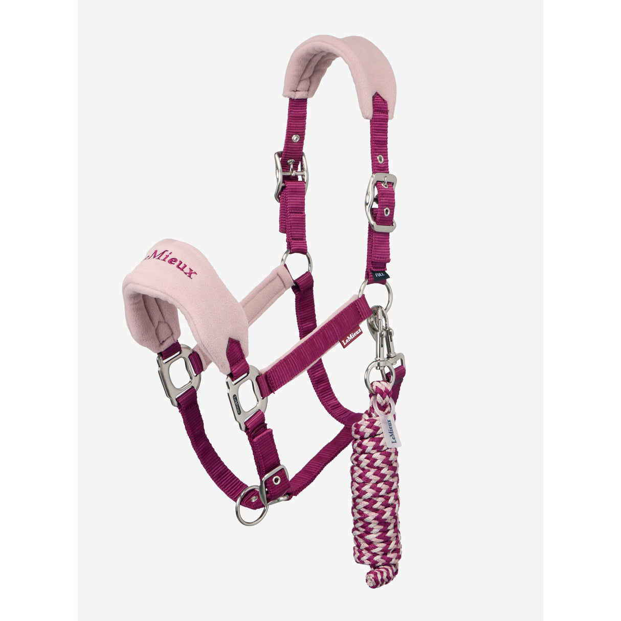 Le Mieux Vogue Fleece Headcollar & Leadrope Blackberry
