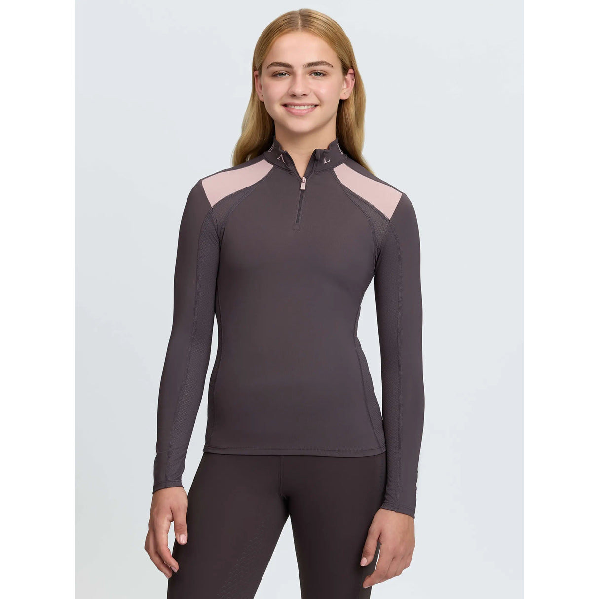 Le Mieux Young Rider Mia Mesh Base Layer Cocoa