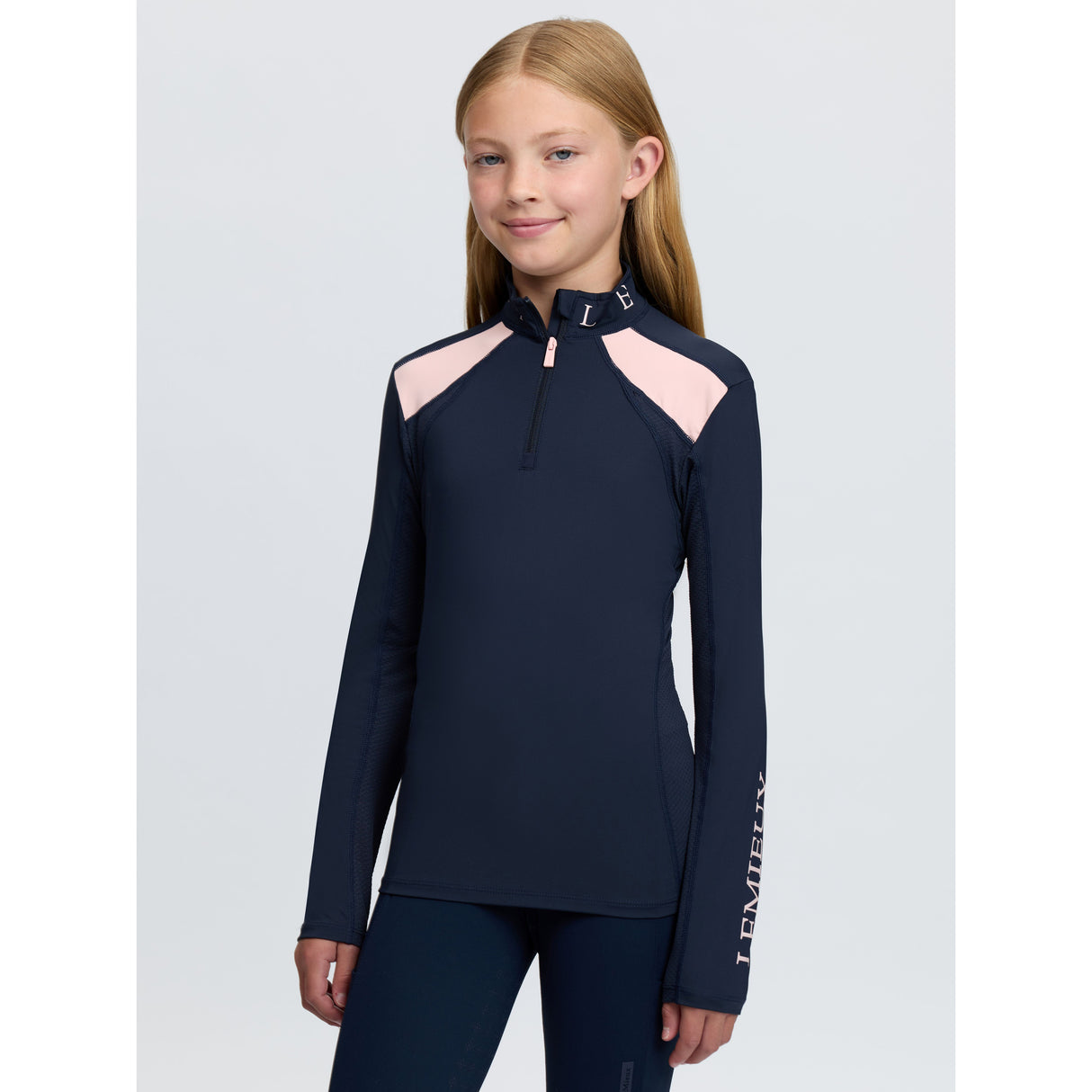Le Mieux Young Rider Mia Mesh Base Layer Navy