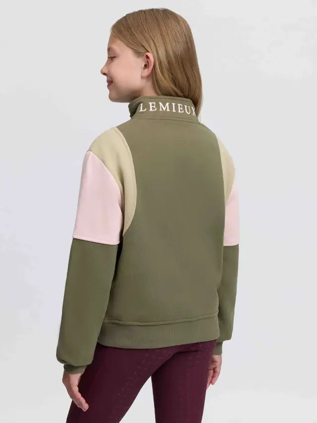 Le Mieux Young Rider Viola Quarter Zip Sweat Willow Green