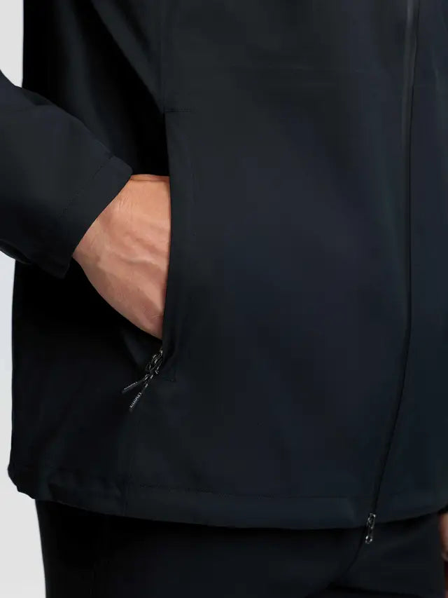 Le Mieux Mens Waterproof Lightweight Jacket Black