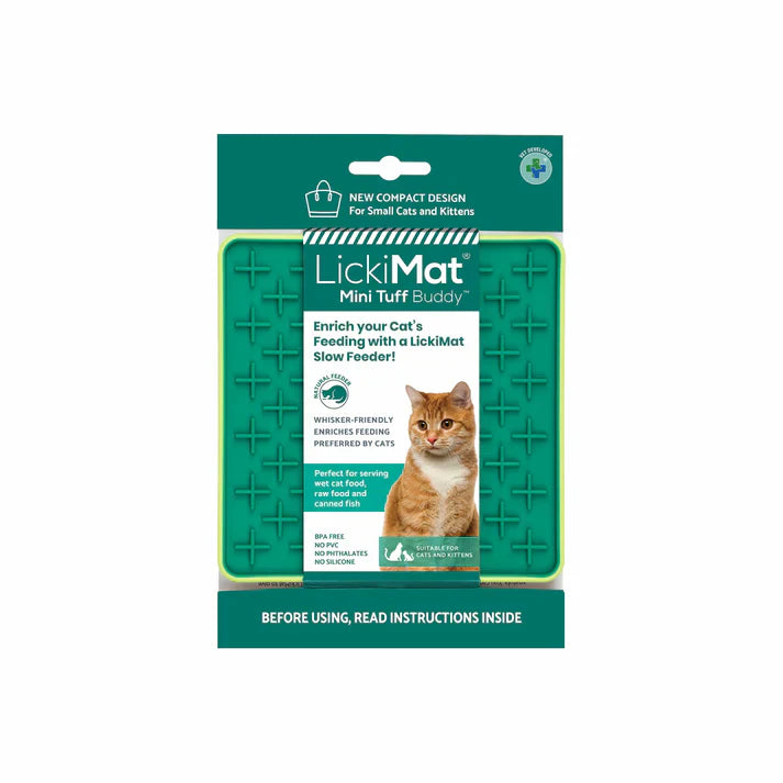 LickiMat Cat Mini Tuff Buddy Orange