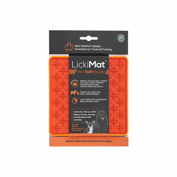 LickiMat Mini Tuff Buddy Orange