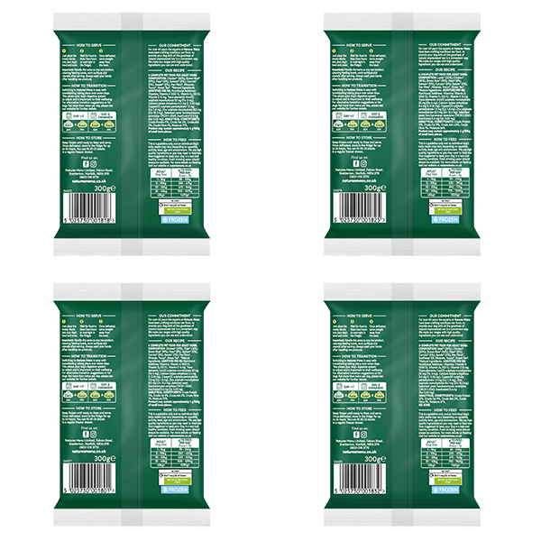 Natures Menu Dog - Complete & Balanced 60/40 Meat Selection Block Multipack 12x300g