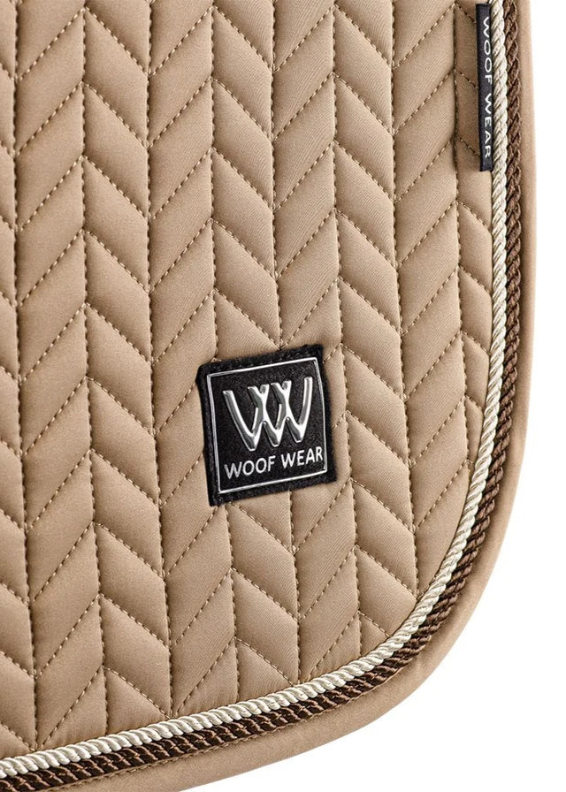 Woof Wear Herringbone Saddle Pad CC Caramel Full