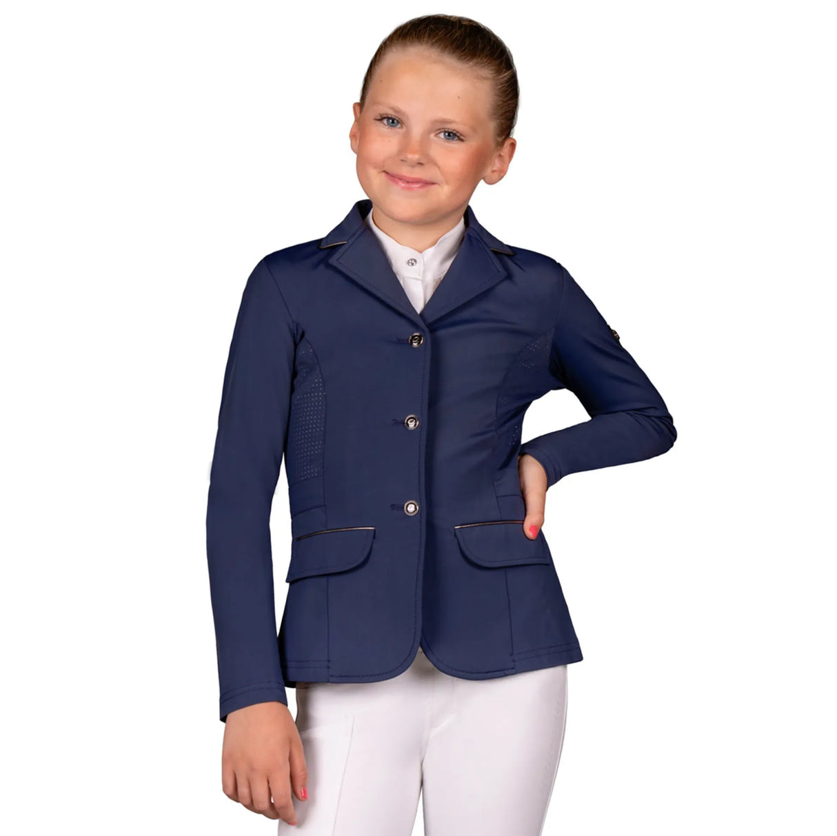 QHP Junior Competition Jacket Sariah Navy