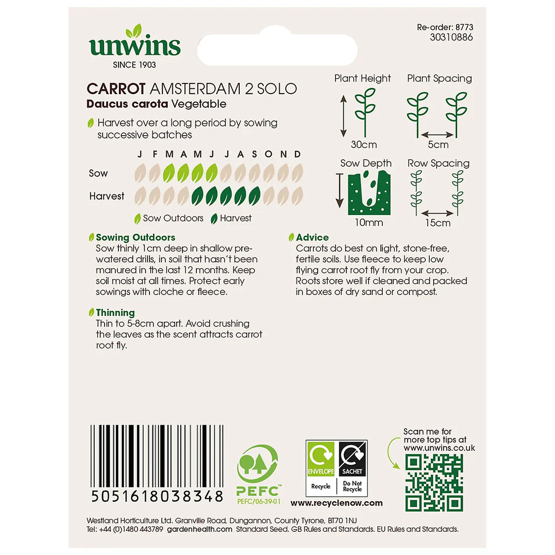 Unwins Carrot Amsterdam 2 Solo