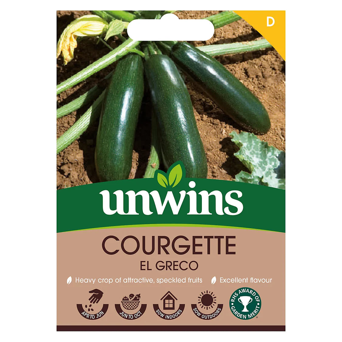 Unwins Courgette El Greco