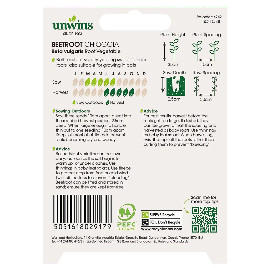 Unwins Beetroot Chioggia