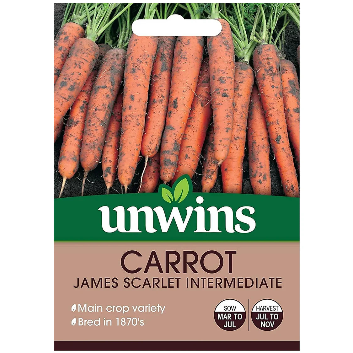 Unwins Carrot James Scarlet Intermediate