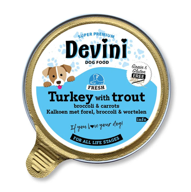 Devini Dog Food Turkey & Trout 85g