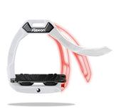 Flex-on Safe-On Stirrups Black/Black/Pink Inclined Ultra Grip