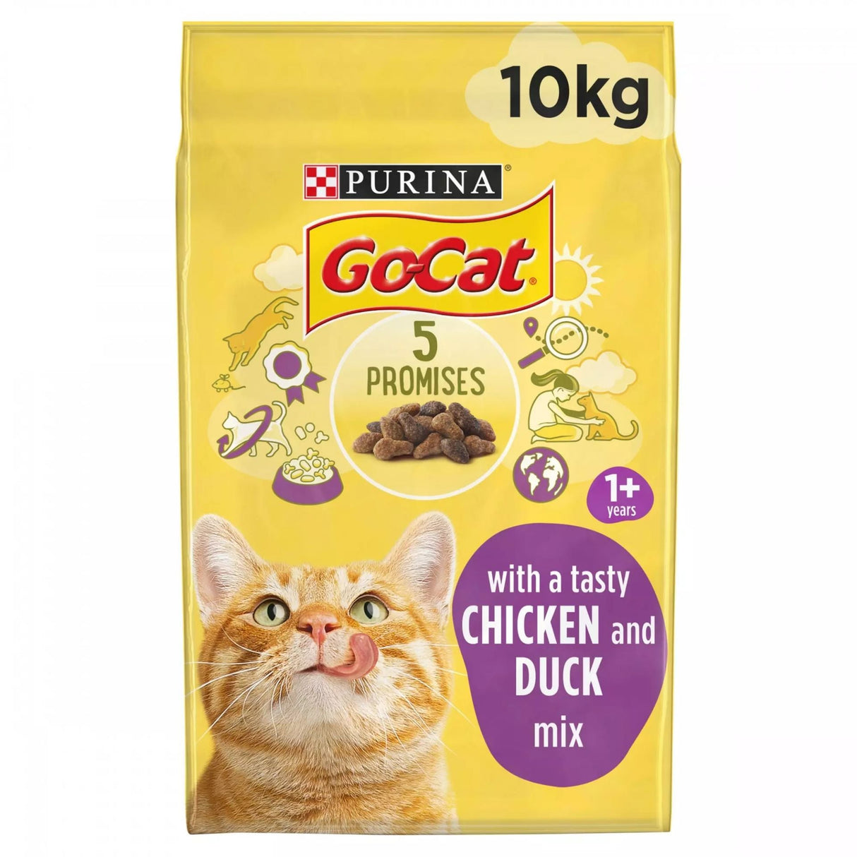 Go-Cat Adult Chicken and Duck Dry Cat Food 10kg