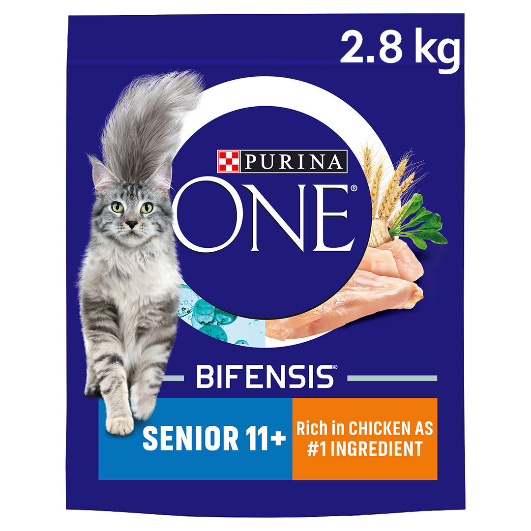 Purina ONE Senior 11+ Chicken Dry Cat Food 2.8kg