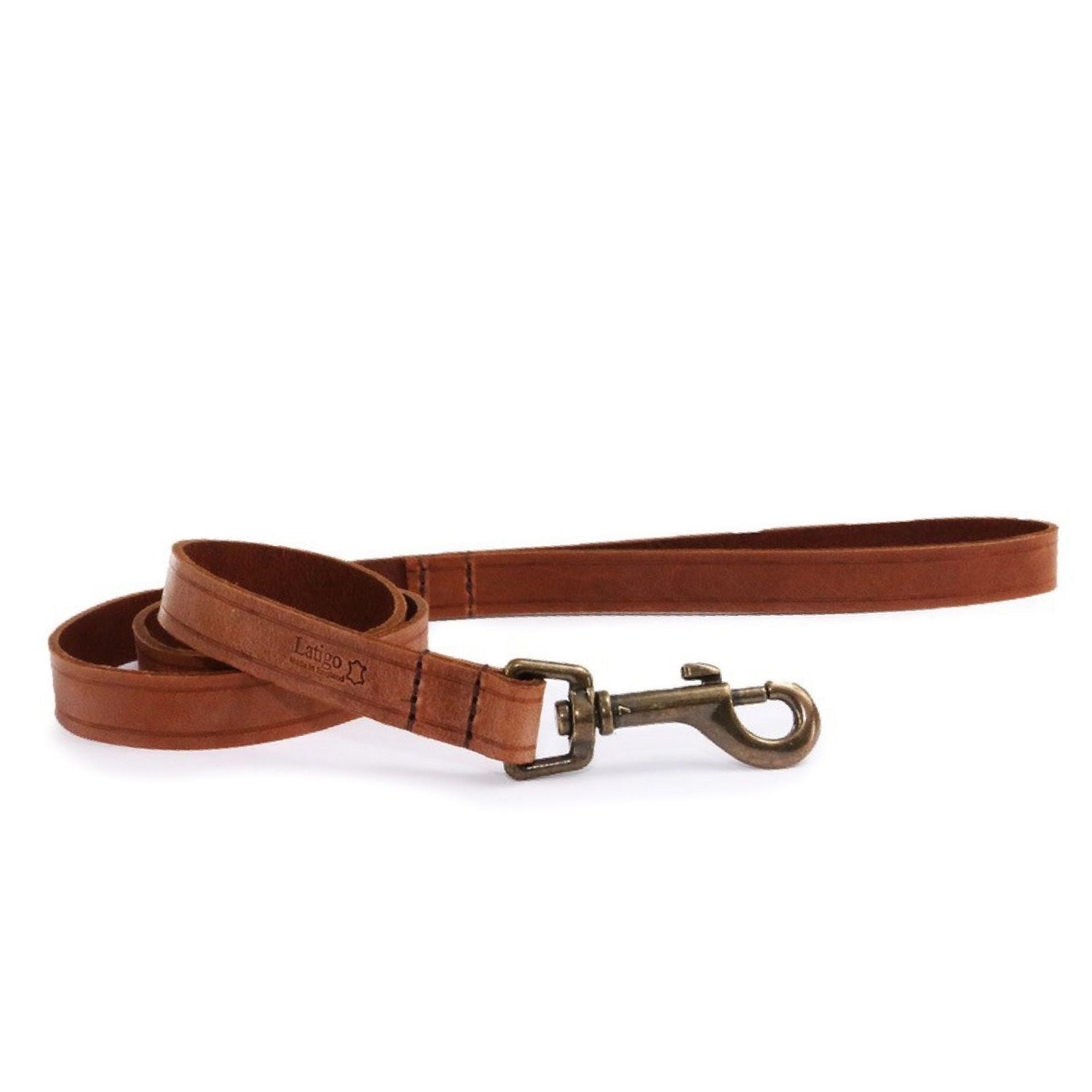 Heritage Latigo Leather Lead Chestnut 100cm x19mm