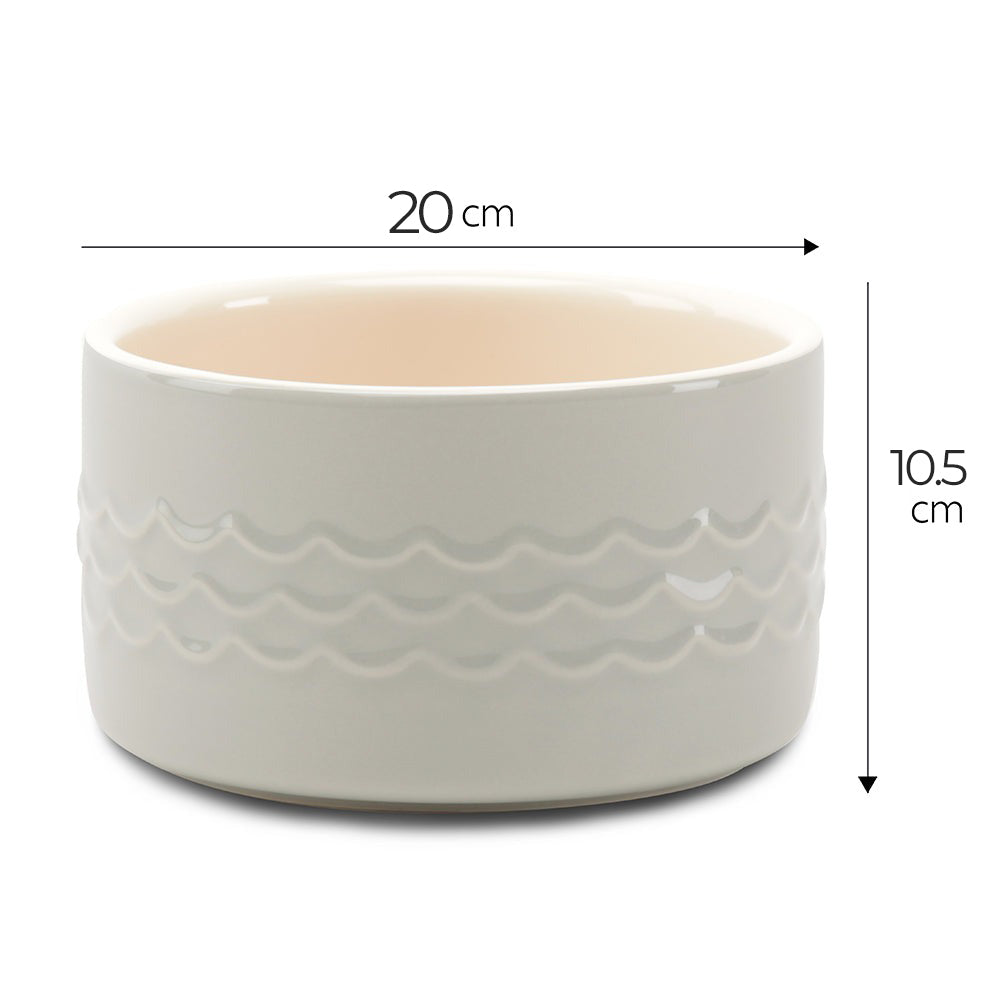 Scruffs Icon Water Bowl 20cm Light Grey