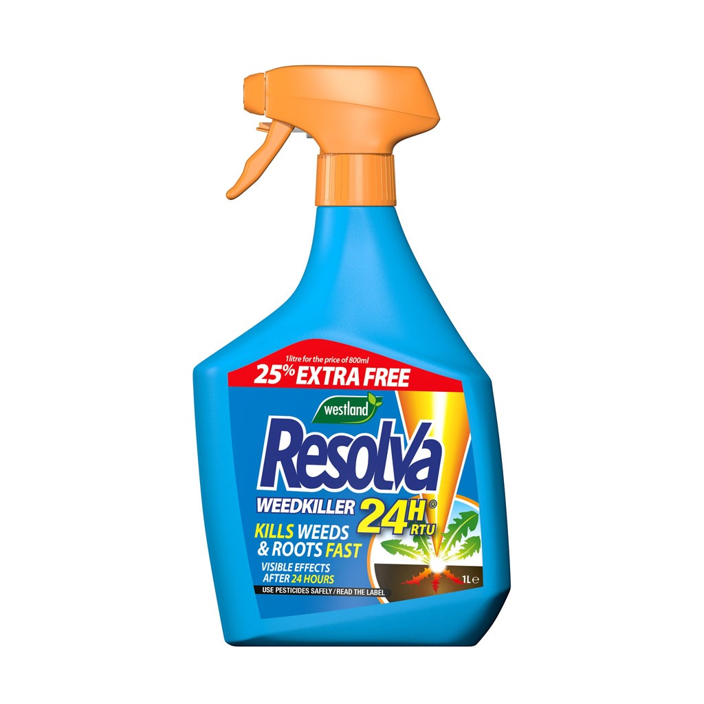 Resolva Weedkiller 24H Ready To Use 800ml + 25% Extra Free
