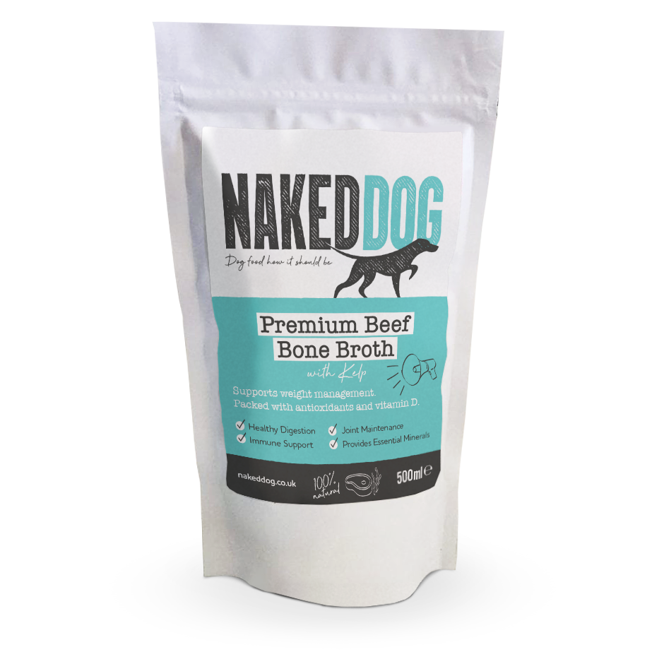 Naked Dog Bone Broth Premium Beef With Kelp 500ml