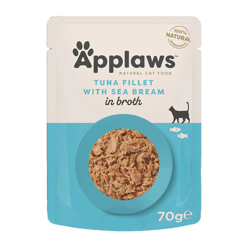 Applaws Cat - Broth Pouch Tuna With Seabream 70g
