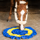 QHP Snuffle Mat For Horses Blue/Yellow