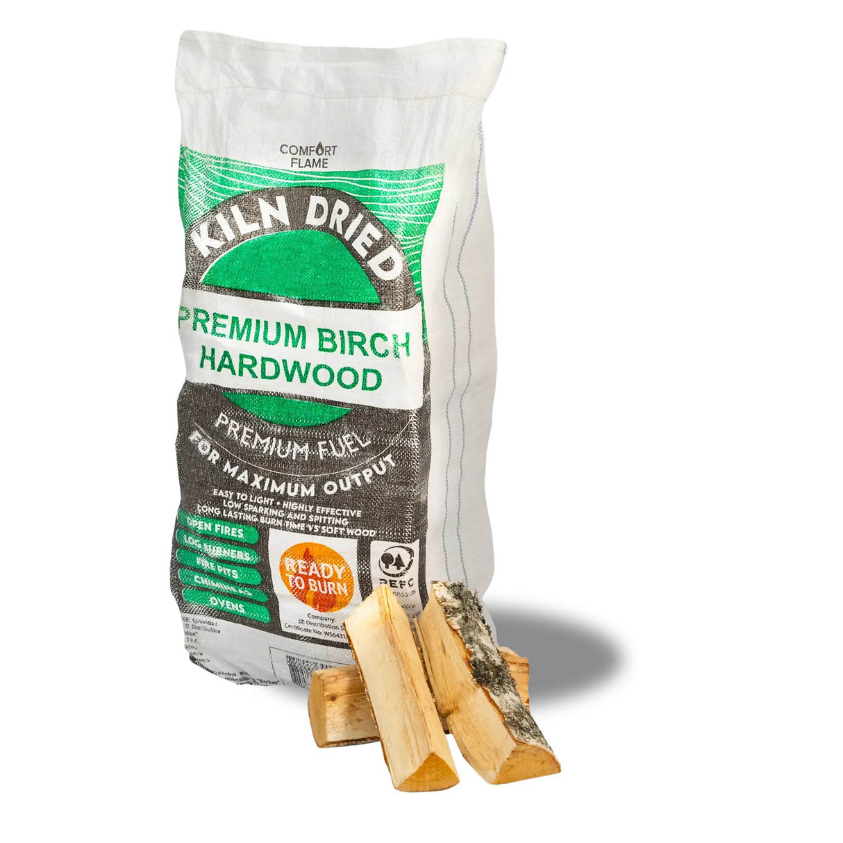 Comfort Flame Premium Kiln Dried Hardwood Birch Logs