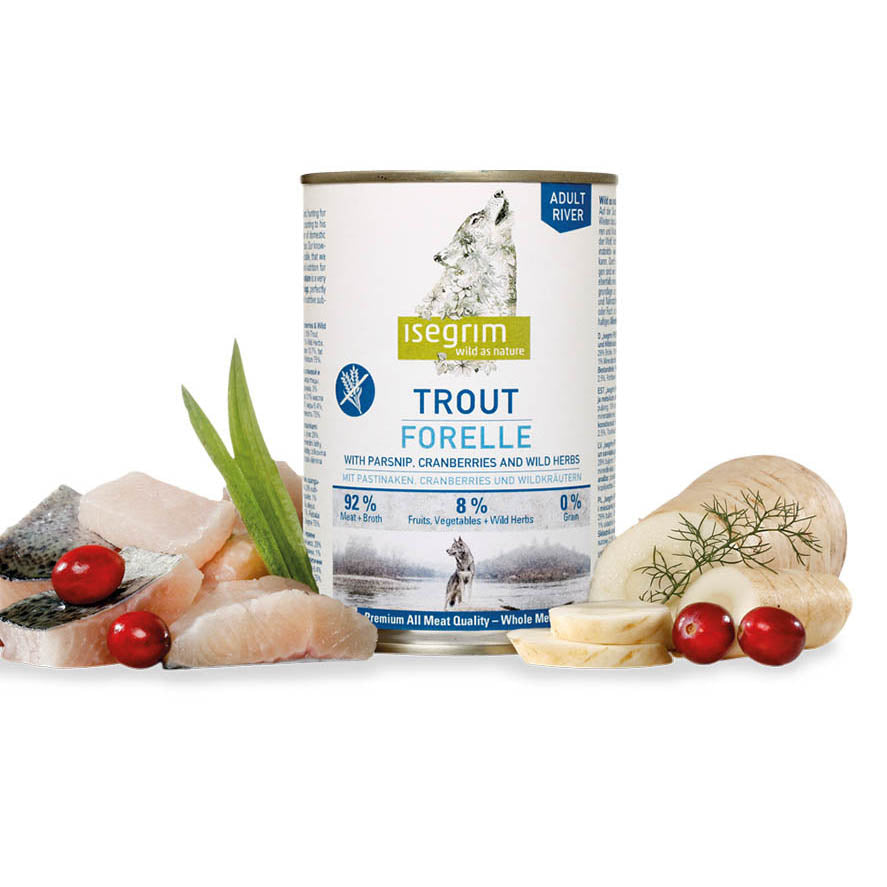 Isegrim Adult Trout & Parsnip Tin 800g