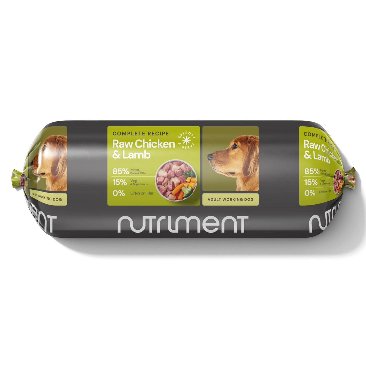 Nutriment Dog - Adult Chicken & Lamb 1.4kg Chubb Stick