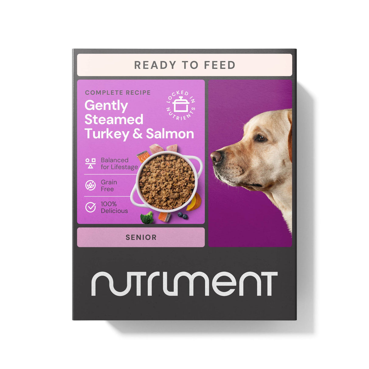 Nutriment Dog - Senior Gently Steamed Turkey & Salmon 395g