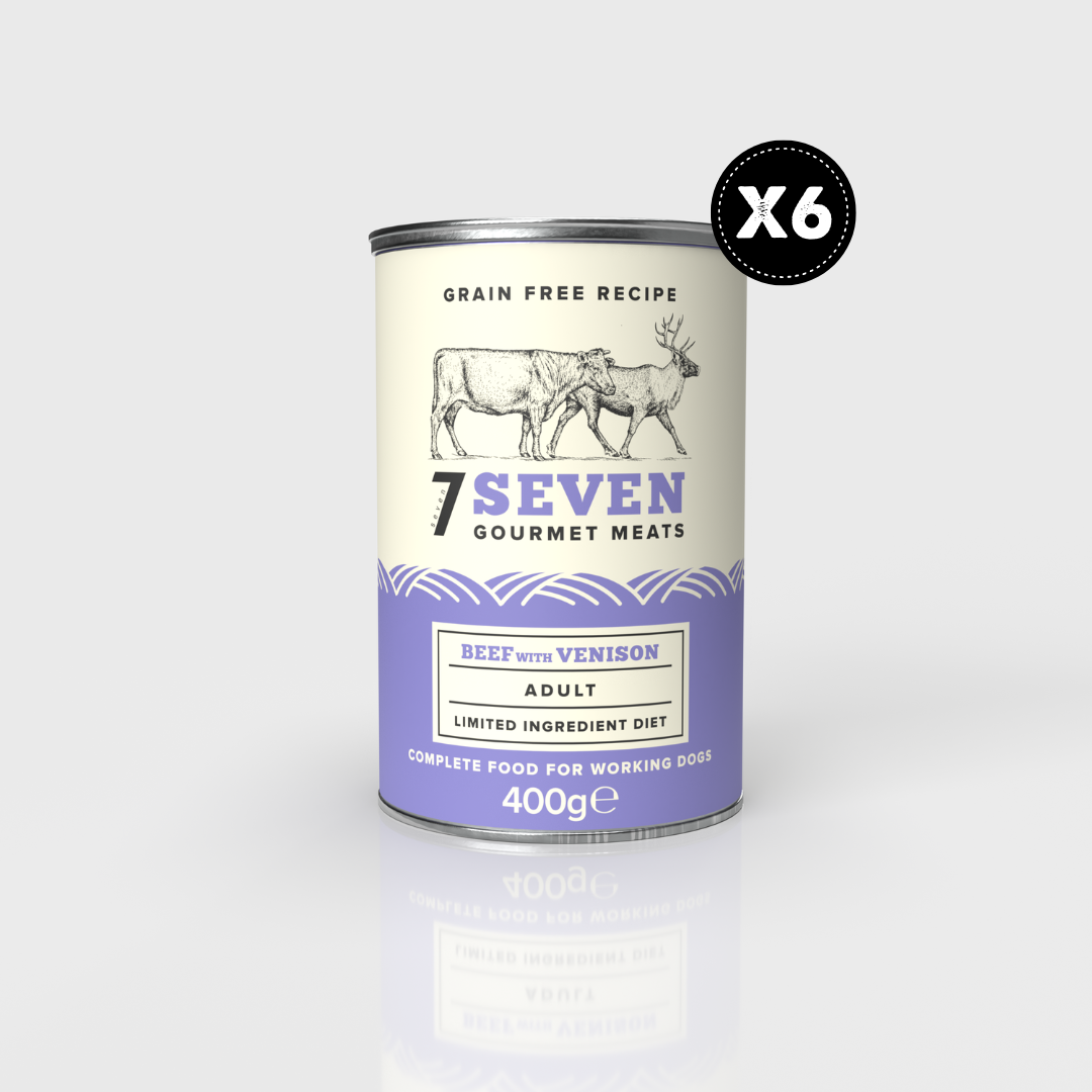 Seven Dog - Adult Beef & Venison Grain Free Tins 6x400g