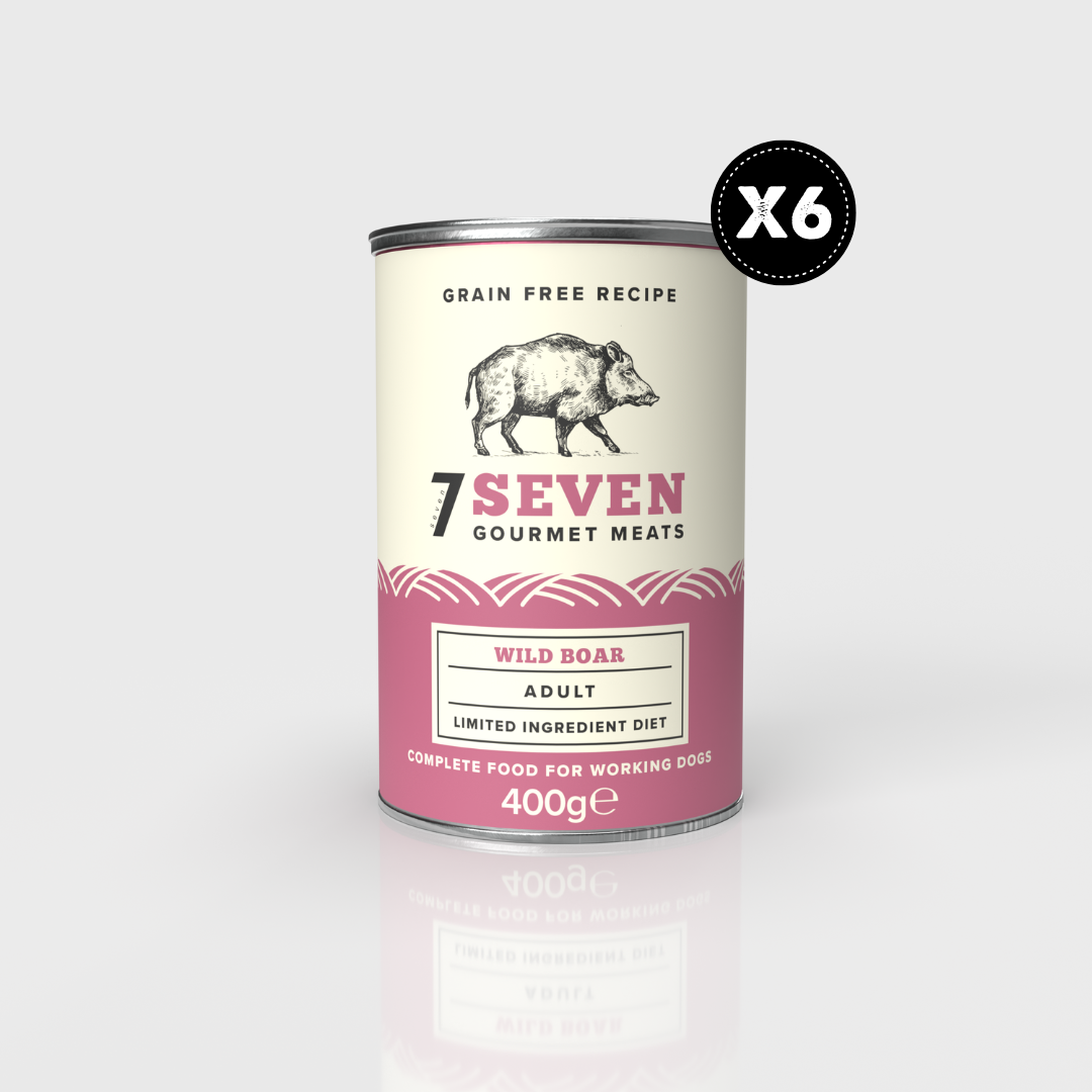 Seven Dog - Adult Wild Boar Grain Free Tins 6x400g