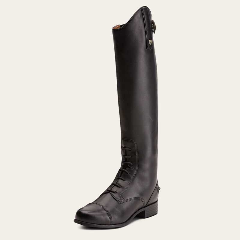 Ariat Kids Heritage Contour Field Zip Tall Riding Boot Black