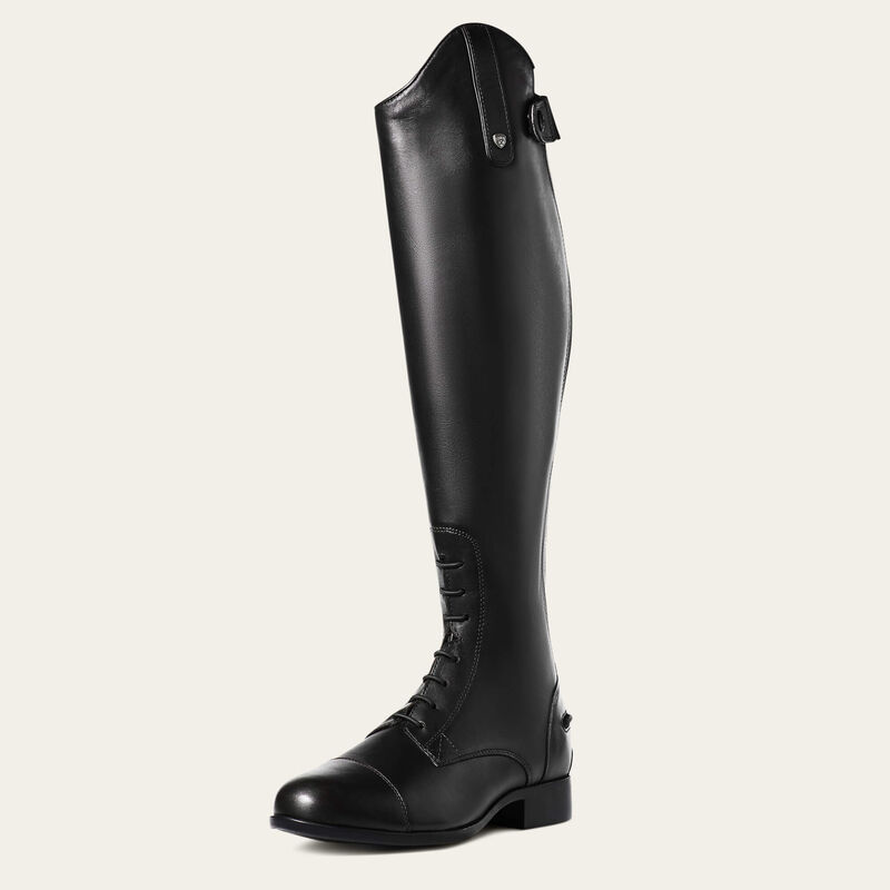 Ariat Womens Heritage Contour II Field Zip Tall Riding Boot Black
