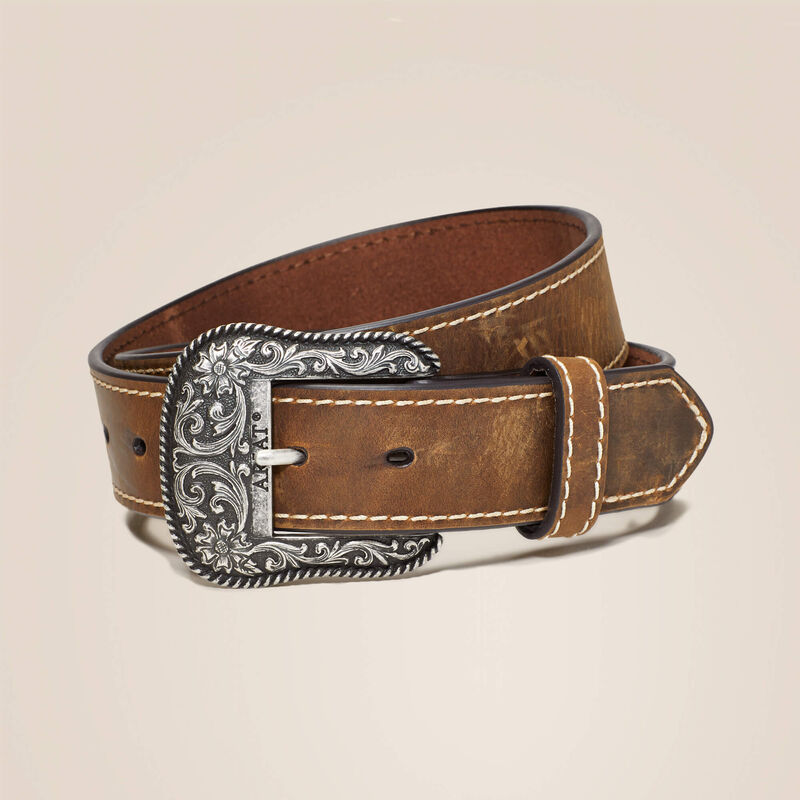Ariat Womens Accent Stitch Belt Brown