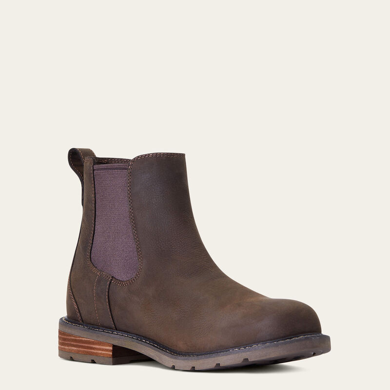 Ariat Mens Wexford Waterproof Chelsea Boot Java