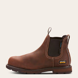 Ariat Mens Groundbreaker Chelsea Waterproof Steel Toe Work Boot Dark Brown