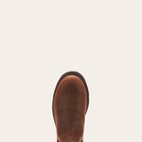 Ariat Mens Groundbreaker Chelsea Waterproof Steel Toe Work Boot Dark Brown