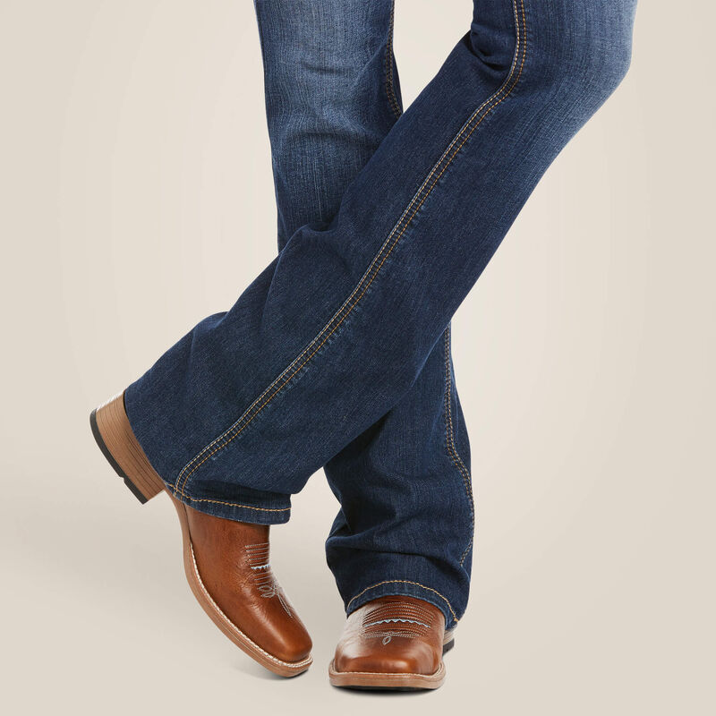 Ariat Womens R.E.A.L. Perfect Rise Stretch Rosa Boot Cut Jean Lita