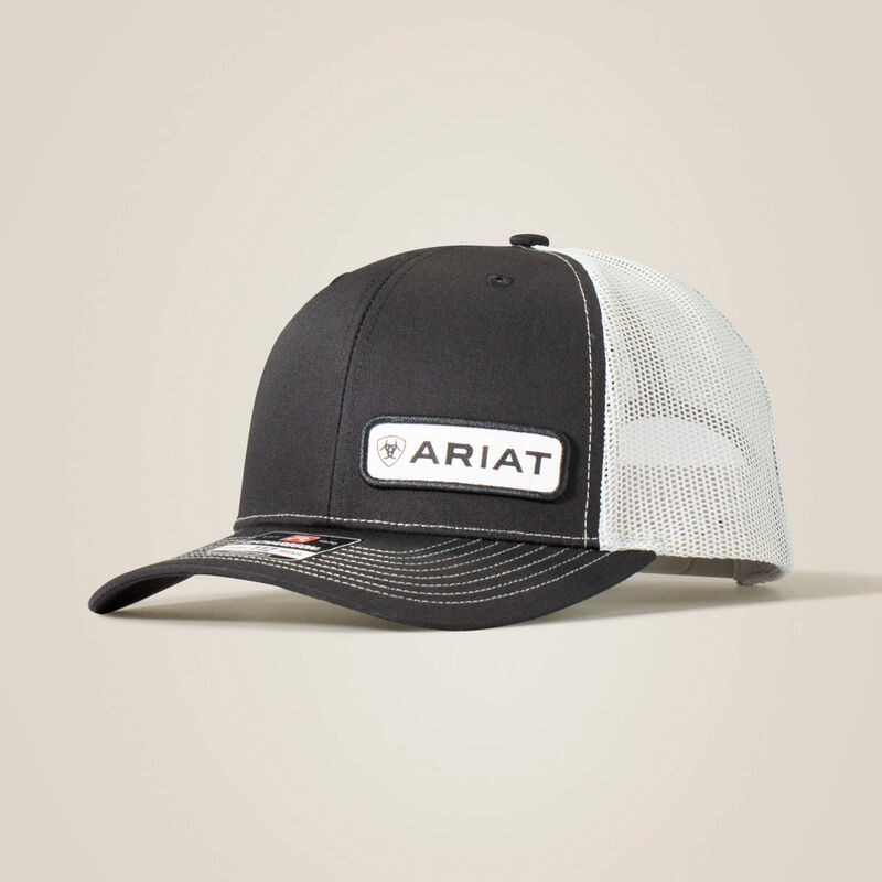 Ariat M&F Logo Mesh Snap Back Cap Black / Grey