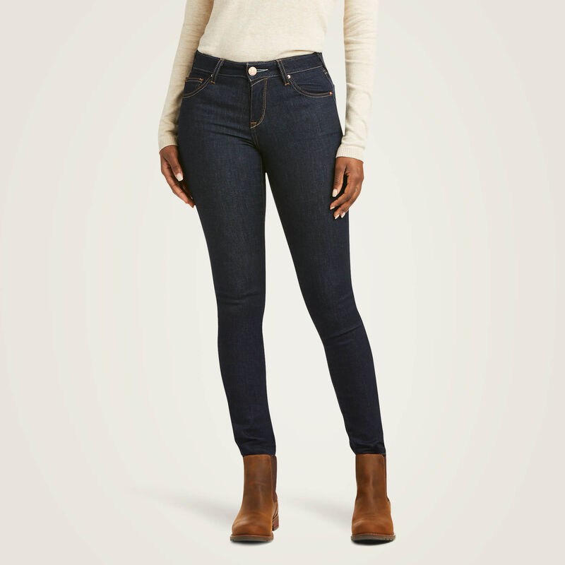 Ariat Womens Ultra Stretch Perfect Rise Sidewinder Skinny Jean Rinse
