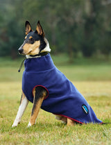 Weatherbeeta Comfitec Fleece Zip Dog Coat Navy/Burgundy