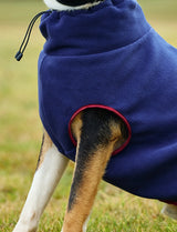 Weatherbeeta Comfitec Fleece Zip Dog Coat Navy/Burgundy