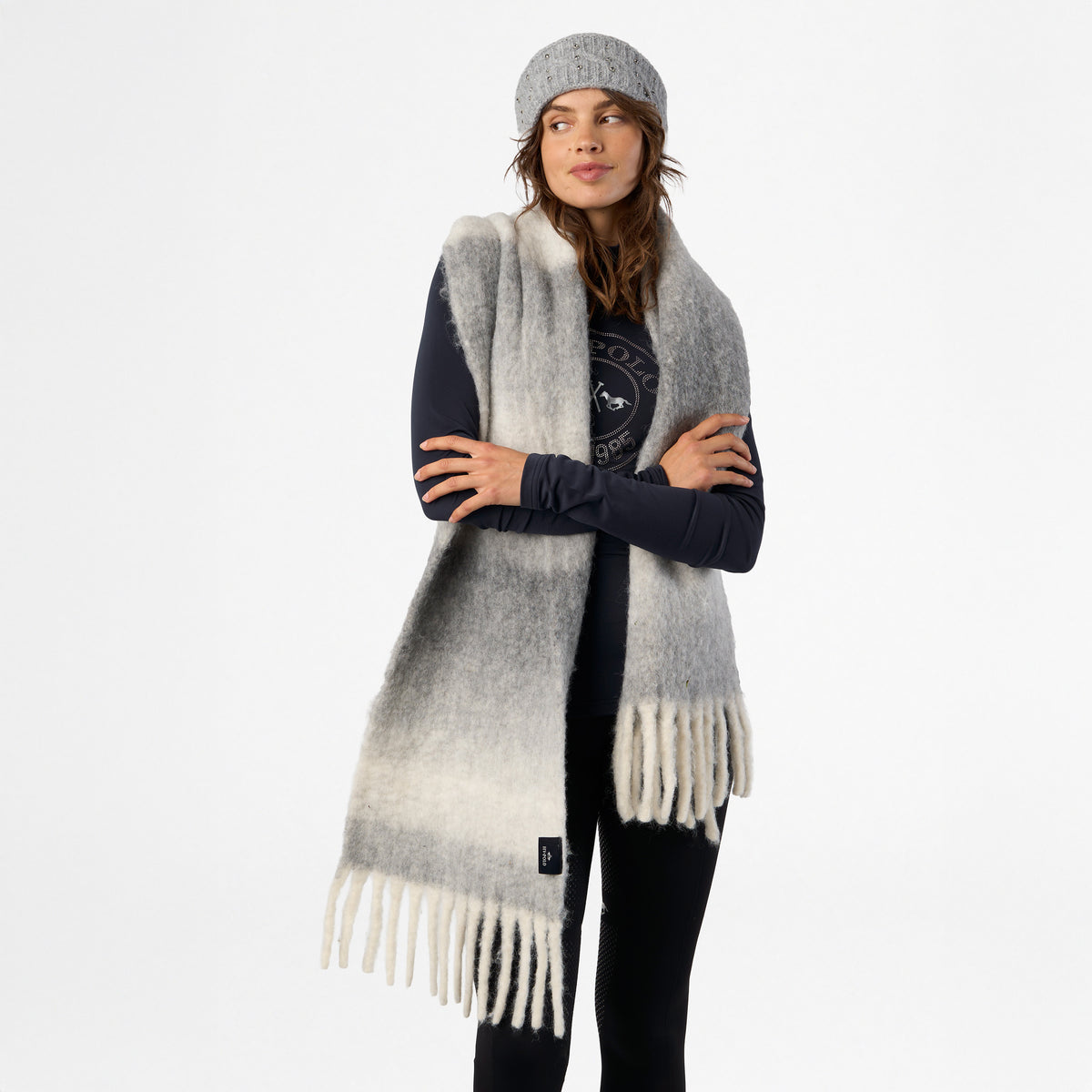 HV Polo Scarf HVPNanette Grey Heather