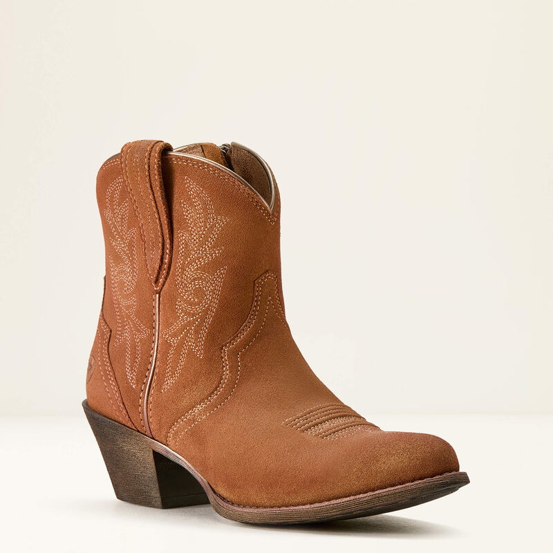 Ariat Womens Harlan Western Boot Walnut Suede
