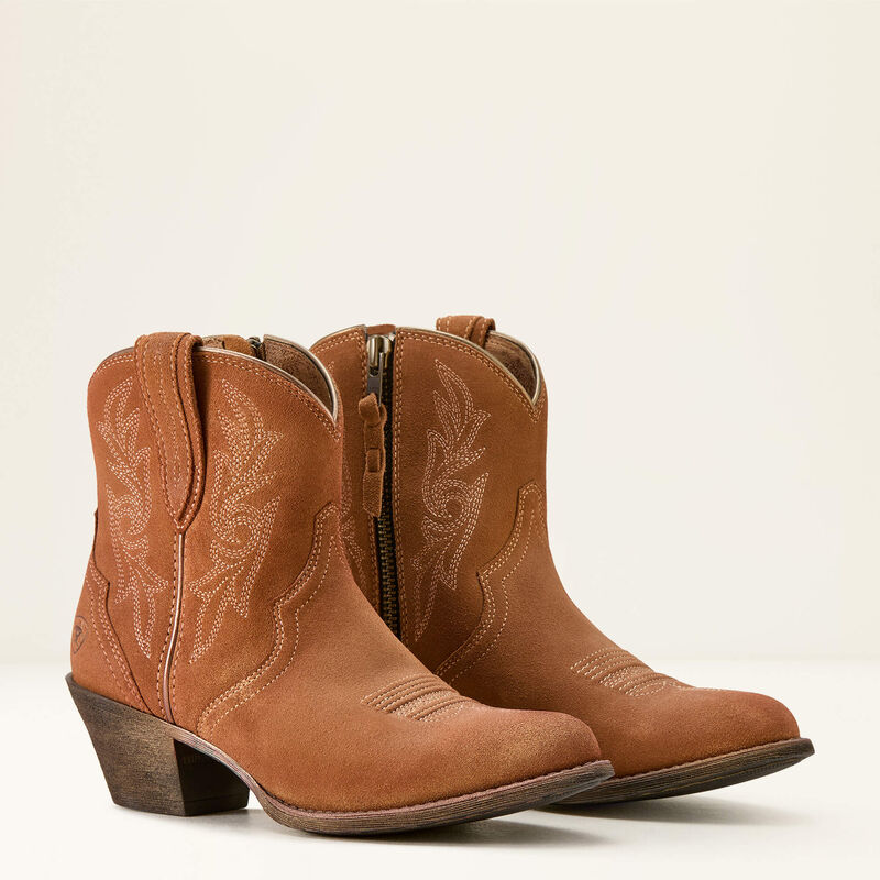 Ariat Womens Harlan Western Boot Walnut Suede