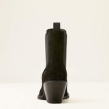 Ariat Womens Shiloh Bootie Distressed Black Suede