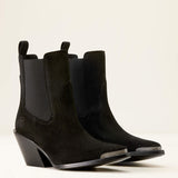 Ariat Womens Shiloh Bootie Distressed Black Suede